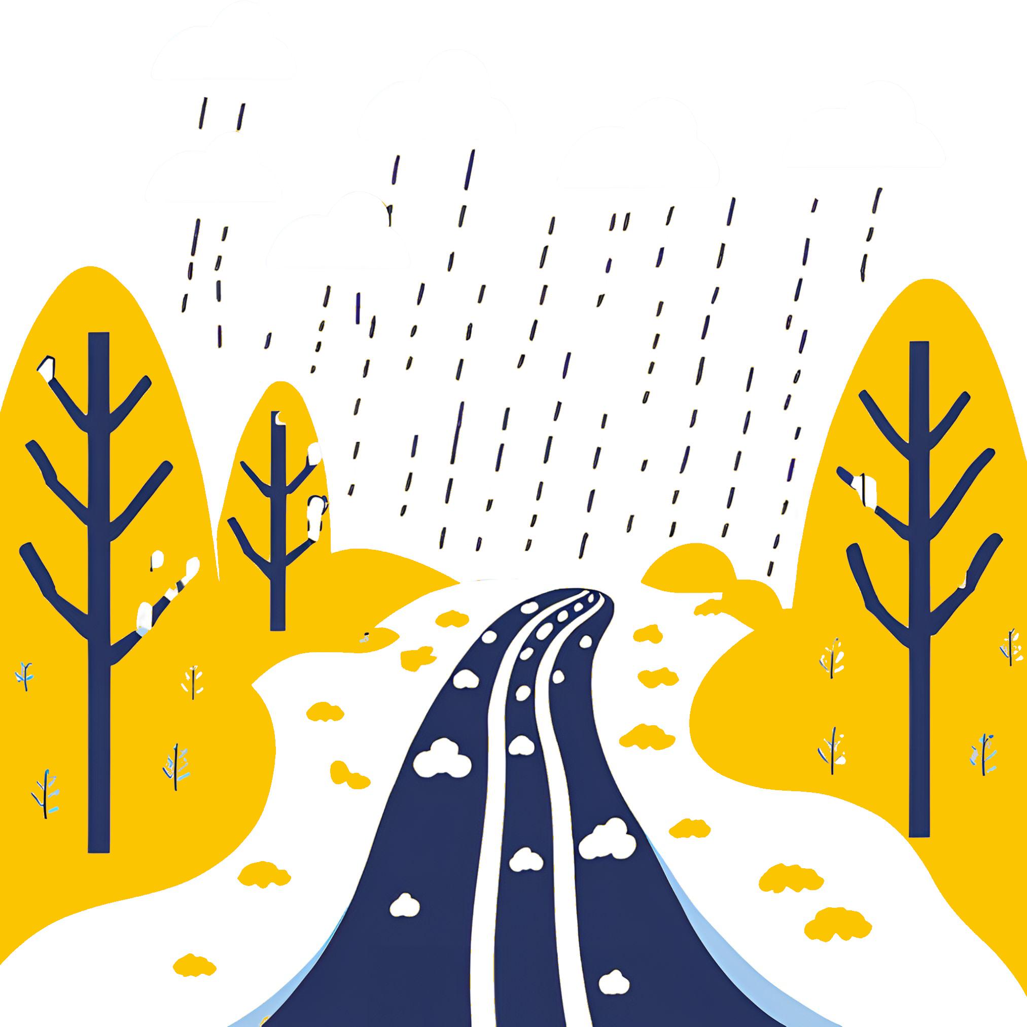 Sicurezza stradale in inverno: guida su neve e ghiaccio con pneumatici invernali o catene a bordo.