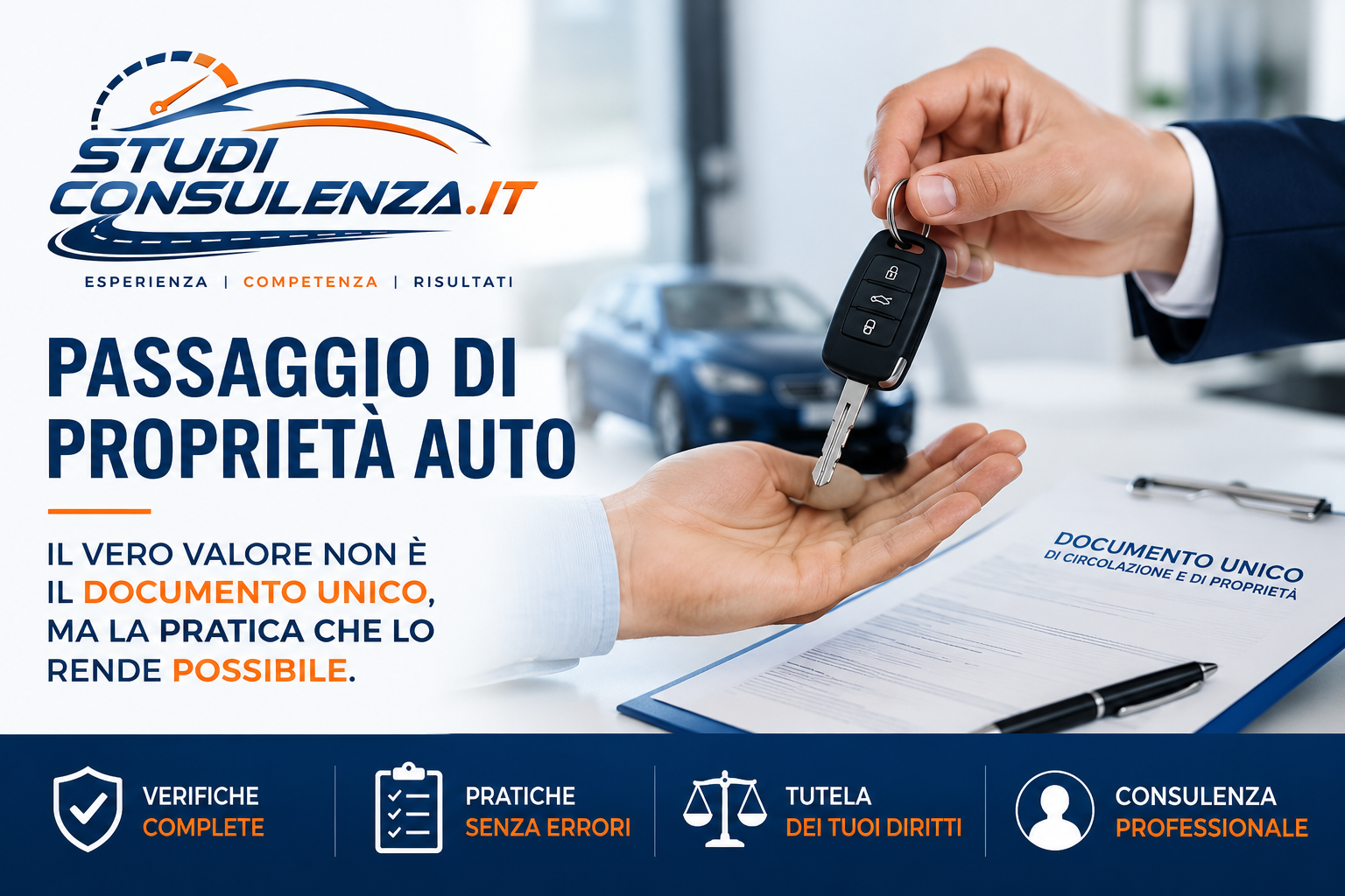 Passaggio proprieta auto documento unico pratica